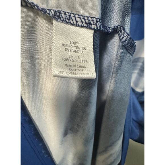 DR-Donna Ricco by Macy’s 14 women’s maxi dress w/top accent - Picture 7 of 8